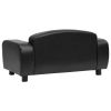 Dog Sofa Black 31.5"x19.7"x15.7" Faux Leather