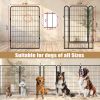 12 Panels Heavy Duty Metal Playpen with door,39.37"H Dog Fence Pet Exercise Pen for Outdoor