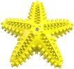 Dog Chew Toys, Natural Rubber Starfish-Shaped Dog Toys, Interactive Treats, Squeaky Dog Toothbrush Cleaner Teething Toys, Outdoor Puzzle Training Toy